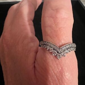 Pandora Princess Wishbone Ring